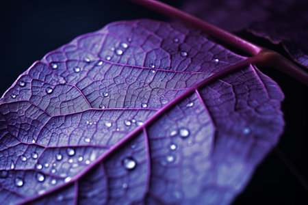 Majestic Intricacies: Exploring the Enigmatic Beauty of Purple Leaves in Close-Up Photographyの素材