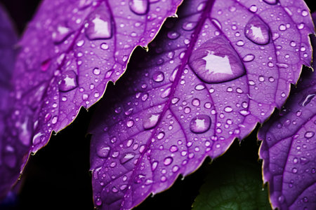 Exploring the Intriguing Beauty of a Purple Leaf: Close-Up Photography at 3:2 Aspect Ratioの素材