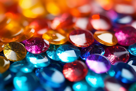 Vibrant Rainbow Colors Sparkle in Mesmerizing Close-up --ar 3:2の素材