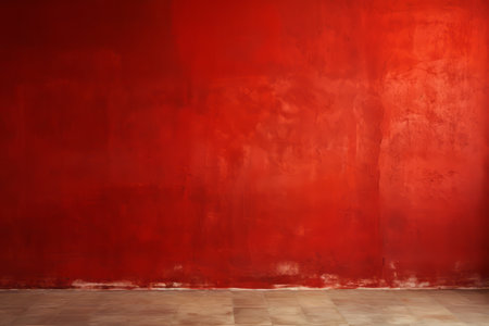 Vibrant & Bold: Exploring the Red Painted Wall --ar 3:2の素材