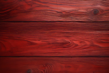 Vibrant Red: Captivating 3:2 AR on a Wooden Surfaceの素材