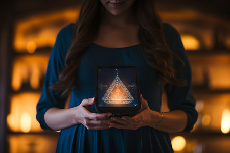 Capturing Lifes Precious Moments: A Pregnant Woman Cherishes an Ultrasound Snapshotの素材