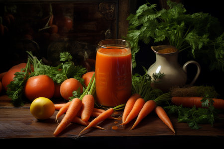 Unveiling the Nutritional Power of Carrot Juice: The Perfect 3:2 Balanceの素材