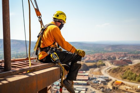 Ensuring Safety in Construction Mining: Supervisor Signatures for High-Risk Rope Access Work at Heigの素材