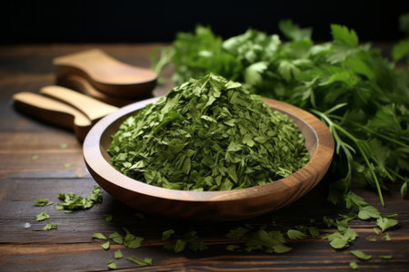 Pristine 3:2 Ratio of Dried Parsley Leaves for Enhanced Culinary Delightの素材