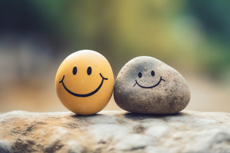 Embracing the Joy of Life: Achieving Harmony and a Positive Mind through the Balancing Power of Smilの素材