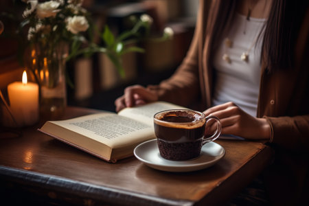 Indulging in the Perfect Blend: A Serene CafÃ© Experienceの素材