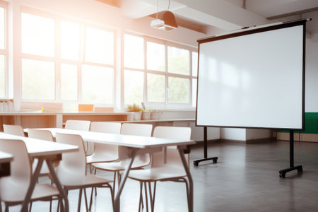 Captivating Collaboration: Students Engaging in Project Discussion on a White Projector Screen Boardの素材