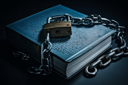 Unlocking the Secrets: Exploring Information Security with Chain and Padlockの素材