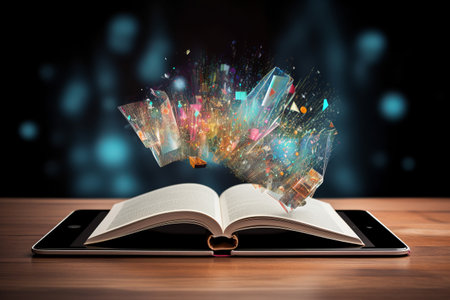 E-books Revolutionize Reading: Books Enter the Digital Realm with AR 3:2 Technologyの素材