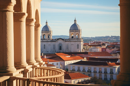 Captivating City View: The Enchanting University of Coimbra and its UNESCO World Heritage Siteの素材