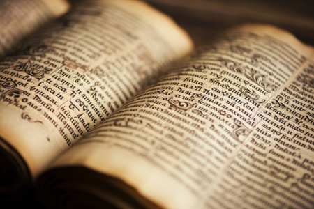 The Aesthetic Charm of an Antique English Dictionary Page with the Word Favour in Close Upの素材