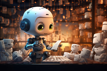 Alphabet-Equipped Small Robot Assistant: Enhancing Machine Learning with AR 3:2 Technologyの素材