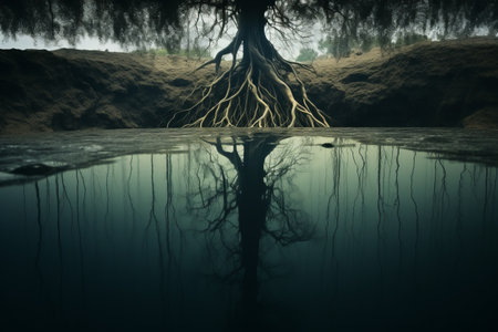 The Leaking Reservoir: Revealing Its Deep-rooted Secrets --ar 3:2の素材