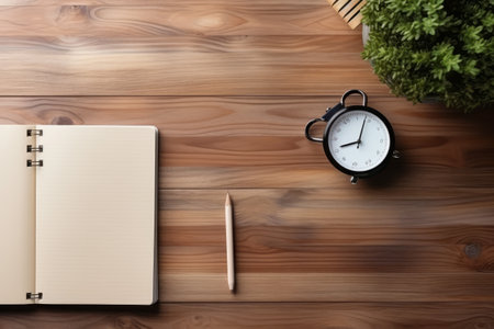 Enhancing Education: Exploring Essential Tools on a Wood Tableの素材