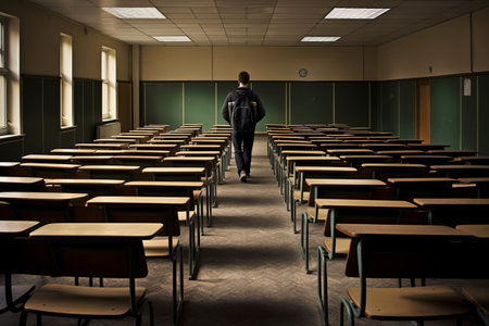 Captivating the Empty Classroom: A Journey Through a University Lecturers Perspective - AR 3:2の素材