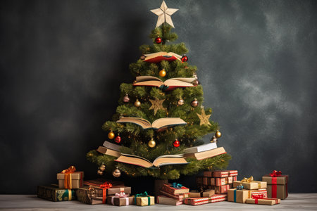 Enrich Your Christmas with Books: Celebrating Literature, Education, and the Joy of Giving, amidst aの素材