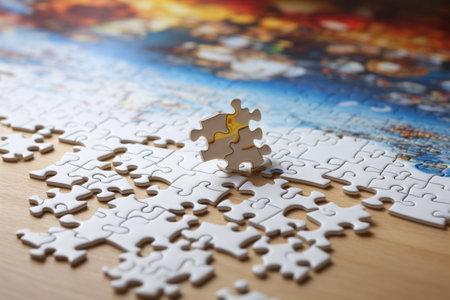 Piece it Together: Unraveling the Mystery of the White Jigsaw Puzzleの素材
