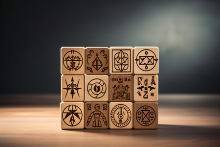 The Power of Wisdom: Exploring the Symbolism of Wooden Blocksの素材