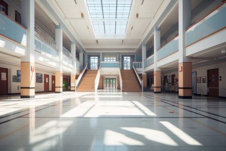 Exploring the Magnificent College Hall Building in a Captivating 3:2 Aspect Ratioの素材