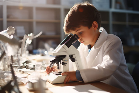 Exploring the Microscopic World: A Students Journey in the School Laboratoryの素材