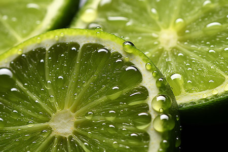 Vibrant Captures: Exploring the World of Fresh Green Fruit Through Macro Photographyの素材