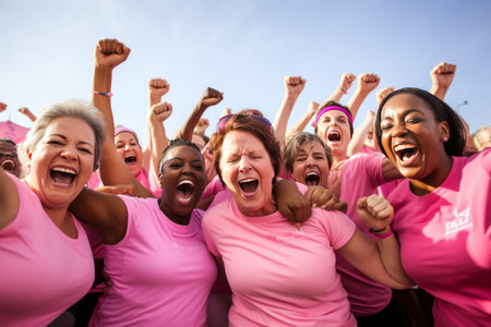 Triumphing Together: Empowered Women Overcoming Breast Cancerの素材
