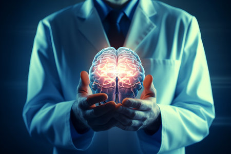 Exploring the Intricacies of the Human Brain: A Visual Representation of Neurology, Psychiatry, Psycの素材