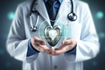 Male Medicine Doctor: A Symbol of Healthcare and Health Insurance in a Hospital Setting --ar 3:2の素材