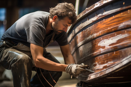 Craftsmanship Unleashed: A Journey inside the Boat Repair Workshop -- AR 3:2の素材