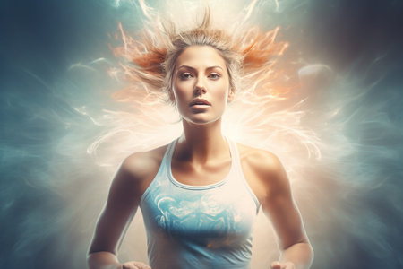 Embrace the Harmony: Empowering Women through Running, Exercising, and Meditation for a Healthier Miの素材