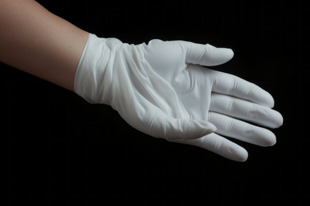 Gloved Hands: A Symbol of Medical Care and Protection --ar 3:2の素材
