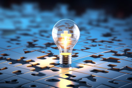 Unlocking the Illumination: Connecting the Final Piece to Solve the Puzzle of Knowledge and Innovatiの素材