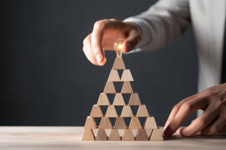 Elevating Creativity: Illuminating Ideas through Iconic Blocksの素材