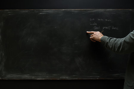 The Elegance of Handwriting: Embracing Tradition on the Blackboard (AR 3:2)の素材