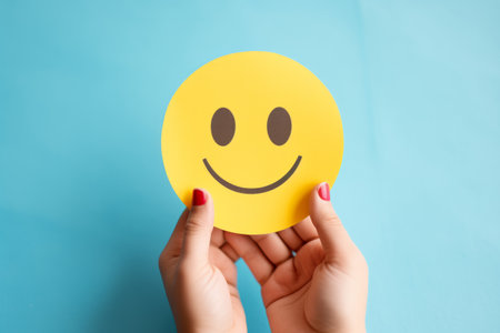 Symbolizing Happiness and Satisfaction: Exploring Positive Customer Services and Wellness on World Mの素材