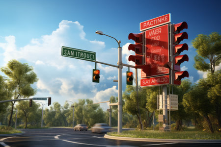 The Essential Guide to Street Safety: Information Signage, Traffic Signals, and Driving Handbookの素材