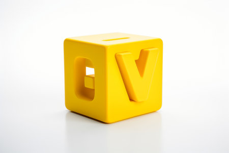 Sunny Vowel Cube: A Vibrant Composition in 3:2 Aspect Ratioの素材