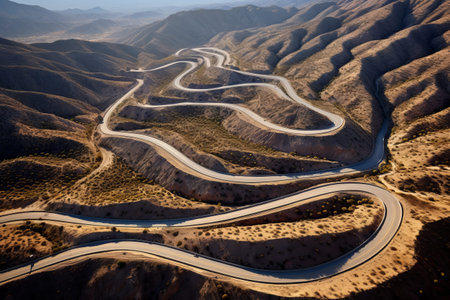 Capturing the Majesty of the Road: Aerial Photography in AR 3:2の素材