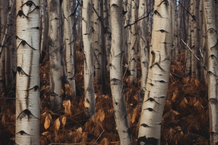 The Artistic Beauty of Gray and Brown Tree Trunks: AR 3:2の素材