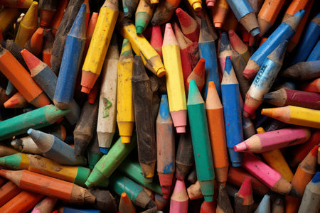 Vibrant Variety: Exploring the Assorted Crayons --ar 3:2 Collectionの素材