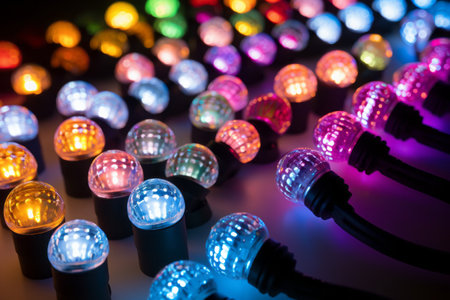Lively and Vibrant Ambiance: Introducing Assorted Color LED Lights - AR 3:2の素材