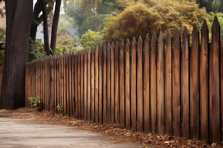 Captivating Brown Wooden Fence: An Aesthetic Delight in 3:2 Aspect Ratioの素材