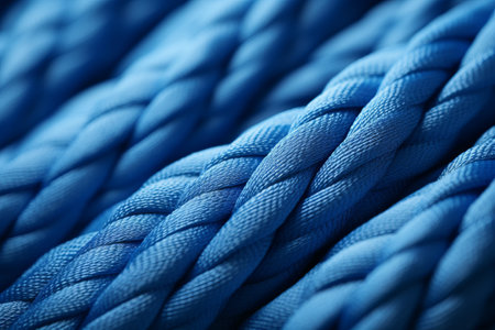 Stunning Macro Shot of Lustrous Blue Thread in 3:2 Aspect Ratioの素材