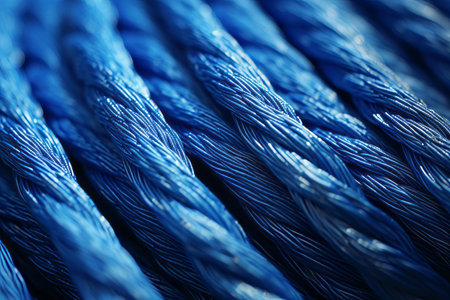 Unveiling the Beauty: A Captivating Close-Up of Blue Thread --ar 3:2の素材