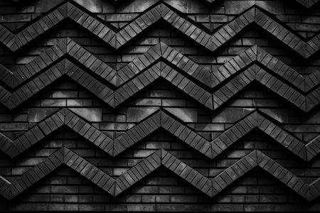 Timeless Elegance: A Grayscale Capture of a Brick Wall in a 3:2 Aspect Ratioの素材