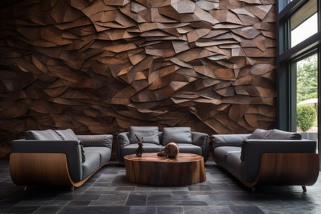 Enhancing Your Space: Brown Wall Cladding --ar 3:2 Unveiledの素材