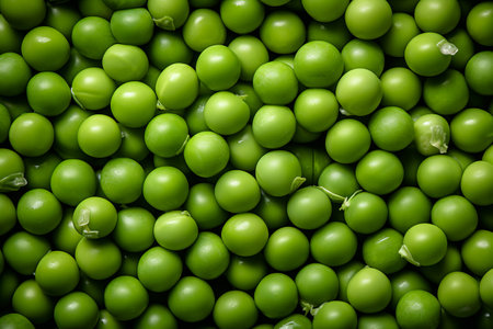The Vibrant World of Green Peas: A Captivating Full Frame Shot (3:2 Aspect Ratio)の素材