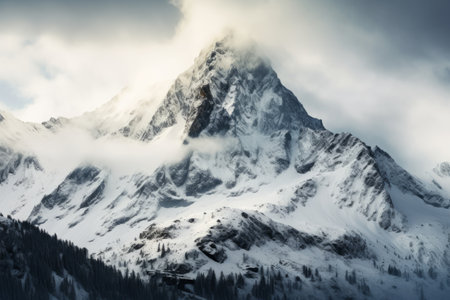 Snow-Clad Mountain Ranges: Captivating Landscape Photography in 3:2 Aspect Ratioの素材