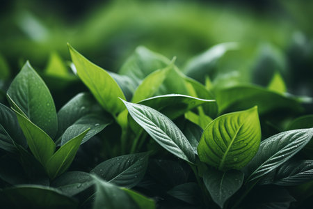 Botanical Beauty: Captivating Macro Shots of Green Leafed Plant --ar 3:2の素材